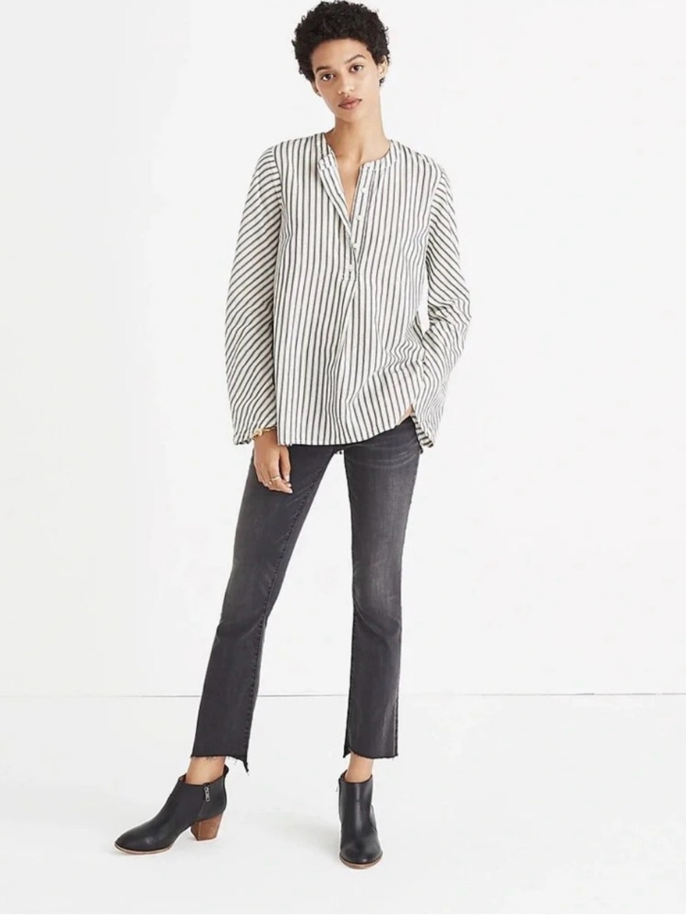Madewell Striped Flare Sleeve